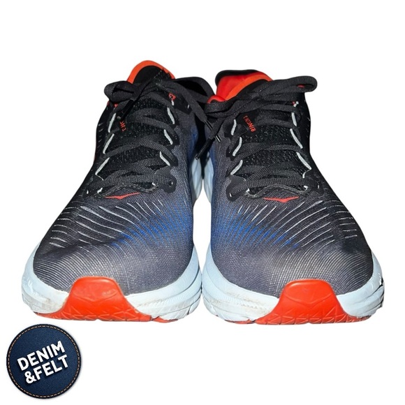Hoka Rincon 3 Men’s Running Shoes | Color: Black/Dazzling Blue | PREOWNED!!🔥👟 - Picture 7 of 16